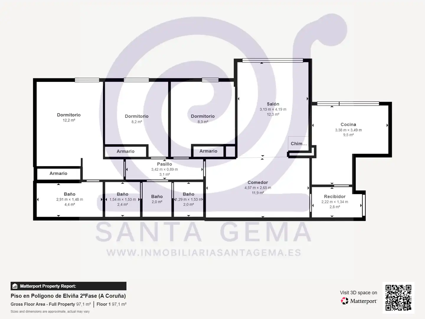 Flat for sale in A Coruña Capital   with Heating, Storage room and Furnished