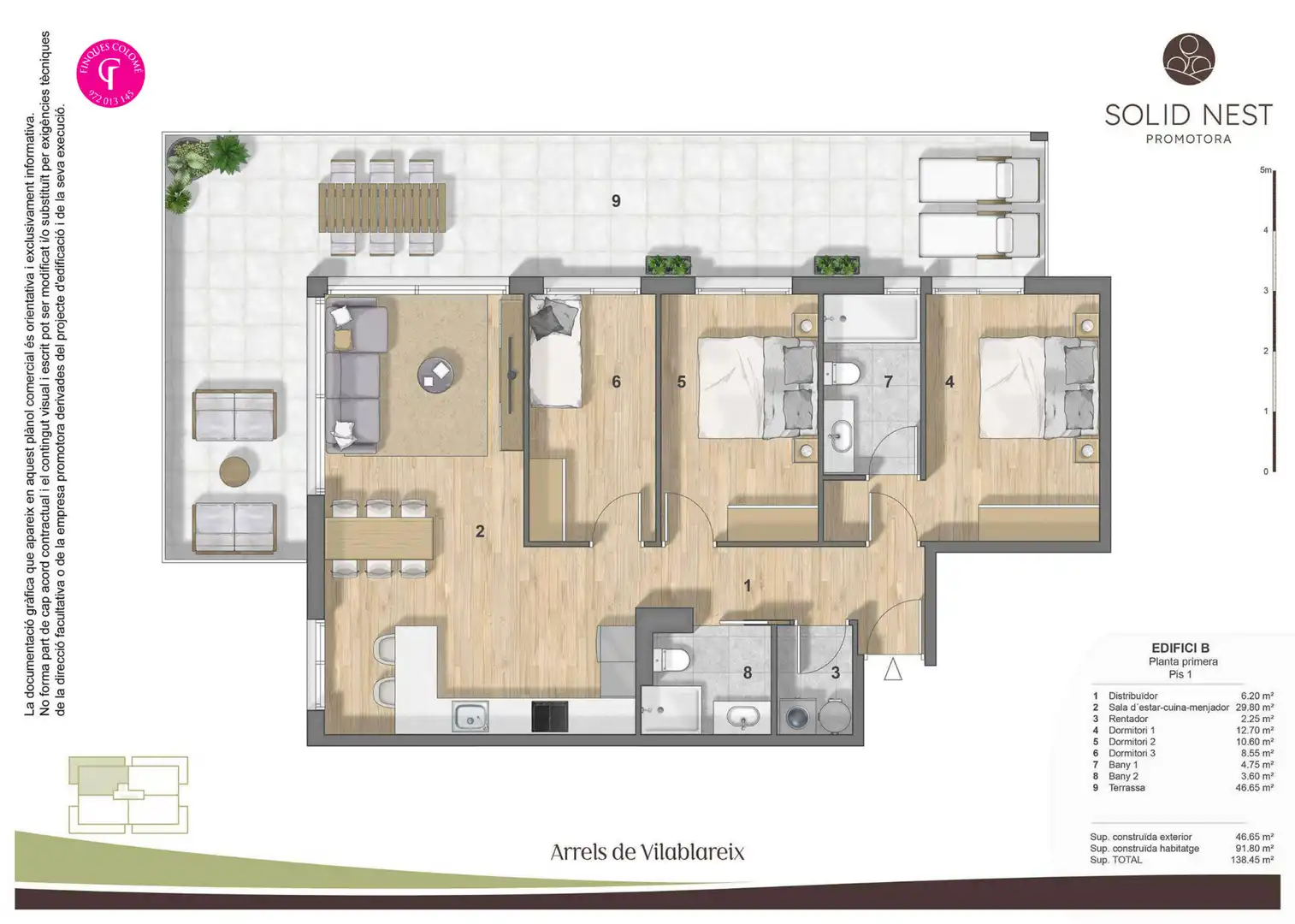 New build Flat with terrace for sale in Carrer Francesc Macià 13, imagen 3