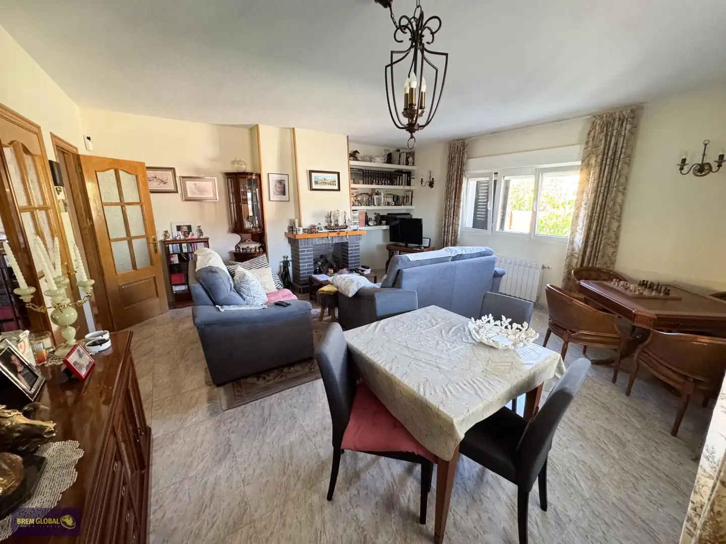 Living room of Houses for sale in La Cabrera  with Heating, Private garden and Swimming Pool