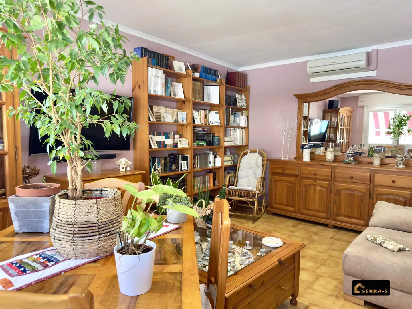 Wohnzimmer von Wohnung zum Verkauf in Malgrat de Mar mit Klimaanlage und Balkon
