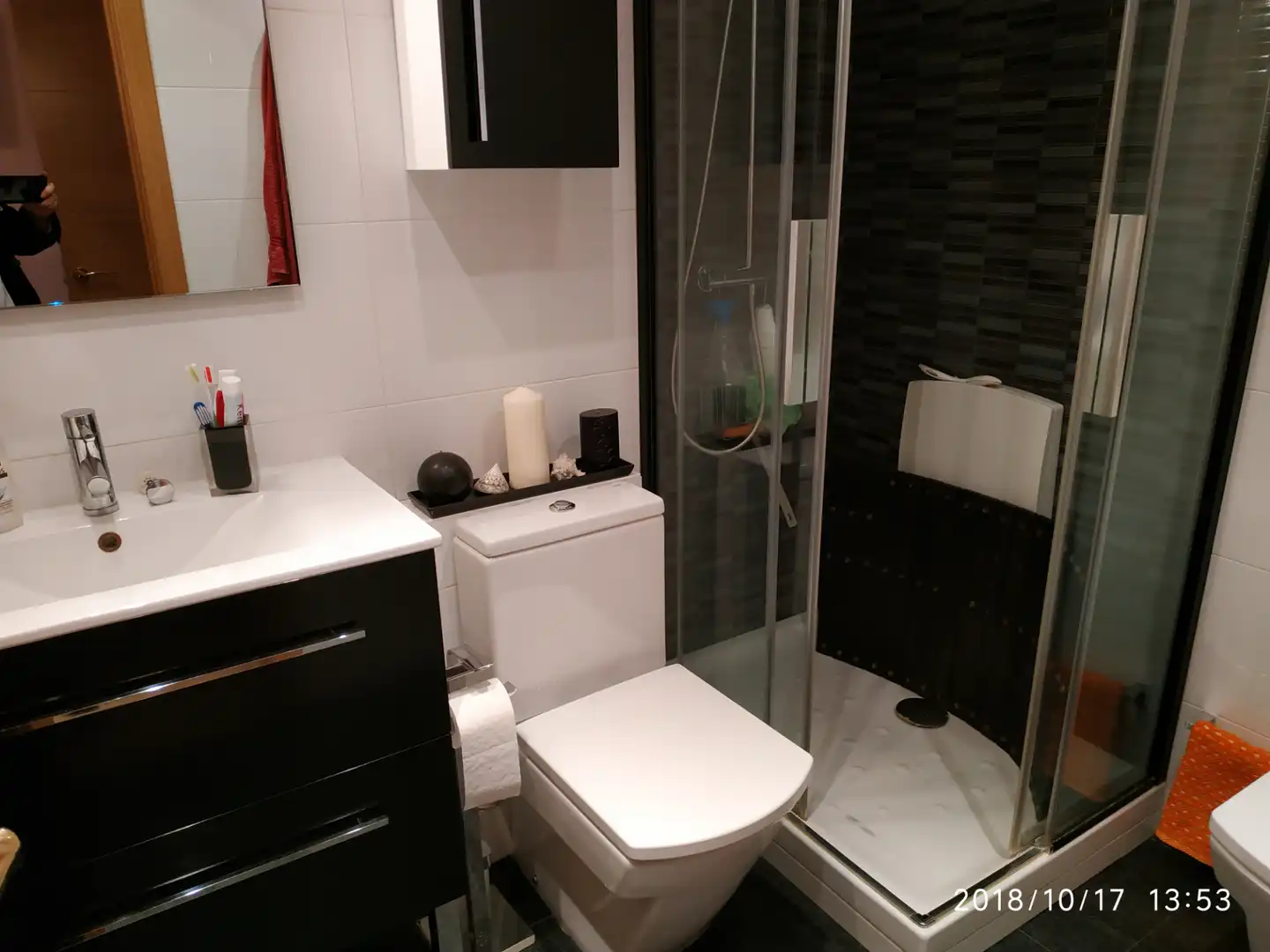 Badezimmer von Wohnung zur Miete in Madrid mit Klimaanlage, Heizung und Parkett