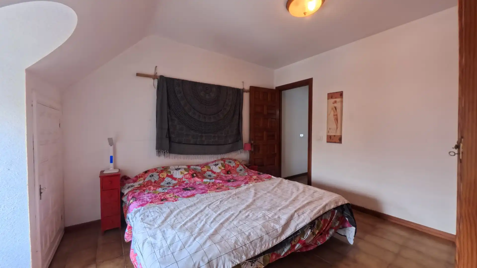 Schlafzimmer von Maisonette zum Verkauf in Arona mit Terrasse, Möbliert und Ofen