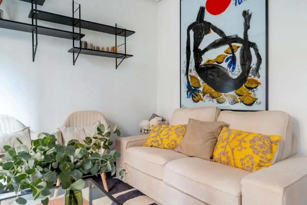 Sala de estar de Piso en venta en Madrid con Aire acondicionado, Calefacción y Amueblado