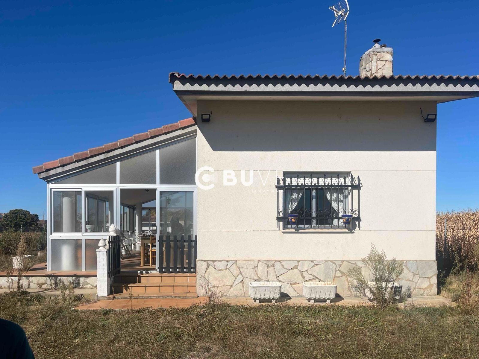 Exterior view of House or chalet for sale in Valdefresno  with Heating, Terrace and Storage room