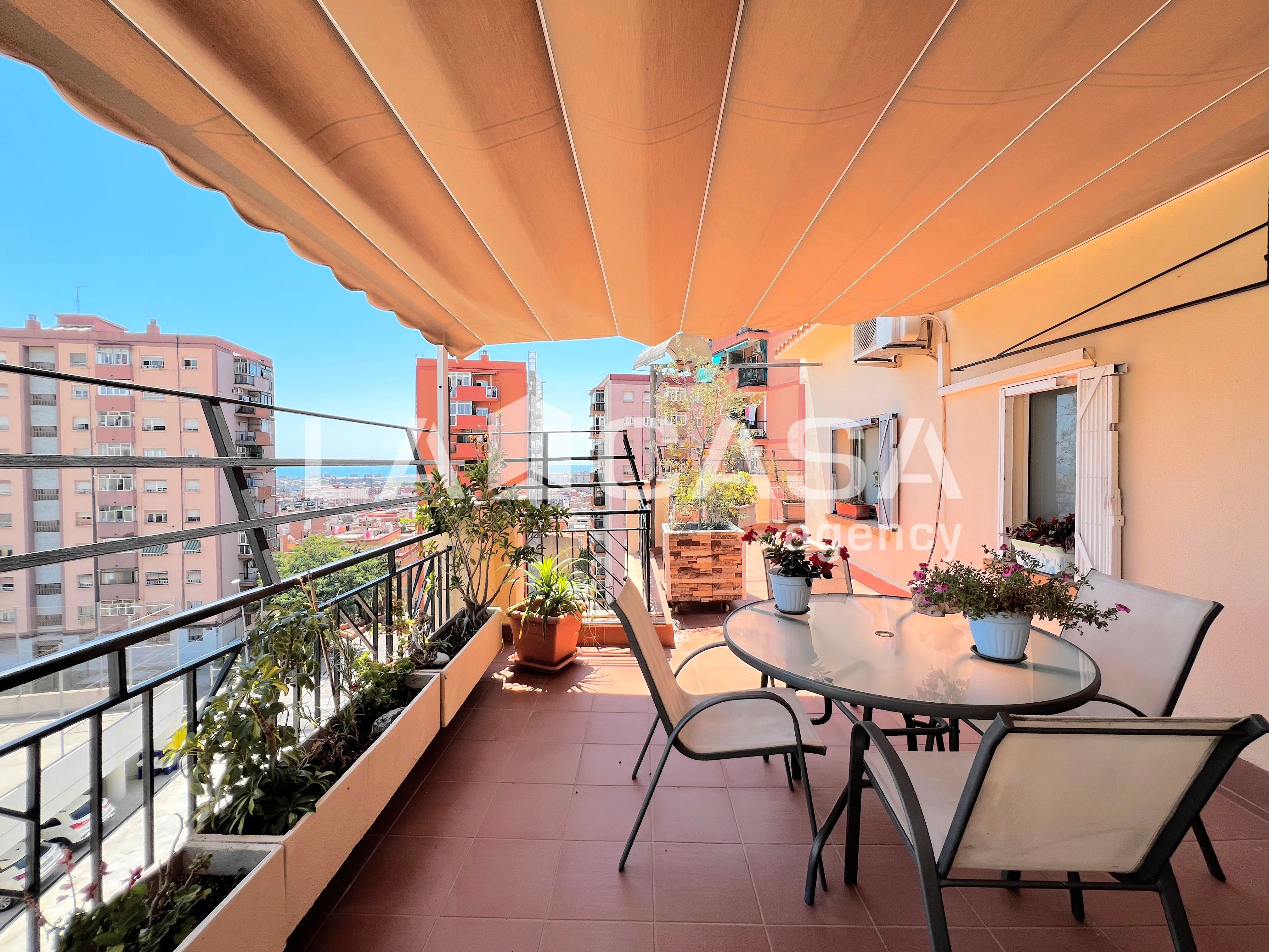 Terrace of Flat for sale in Badalona  with Heating, Terrace and Storage room