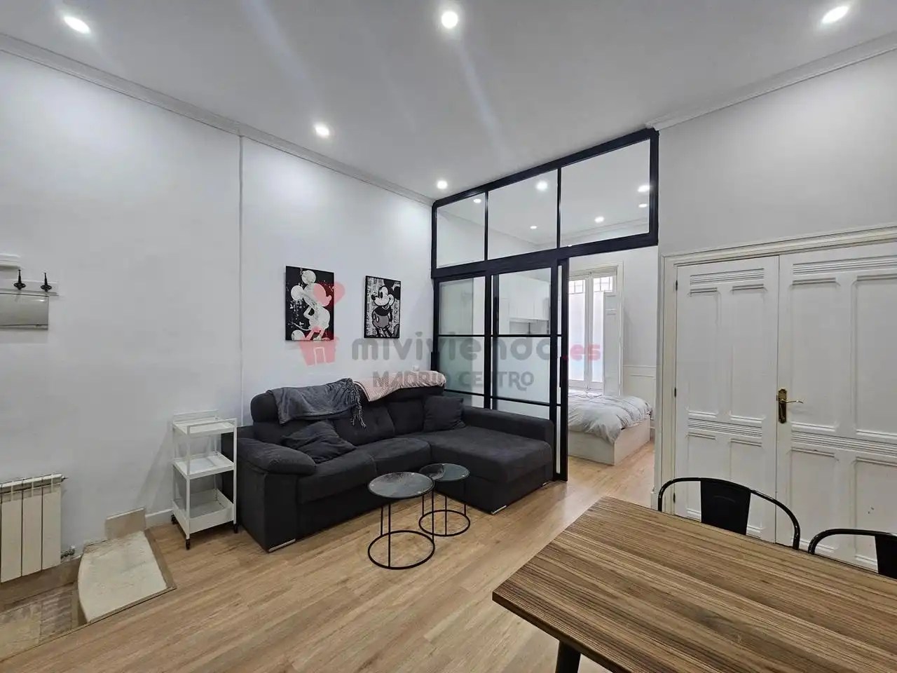 Sala d'estar de Planta baixa de lloguer en Madrid amb Aire condicionat, Calefacció i Moblat