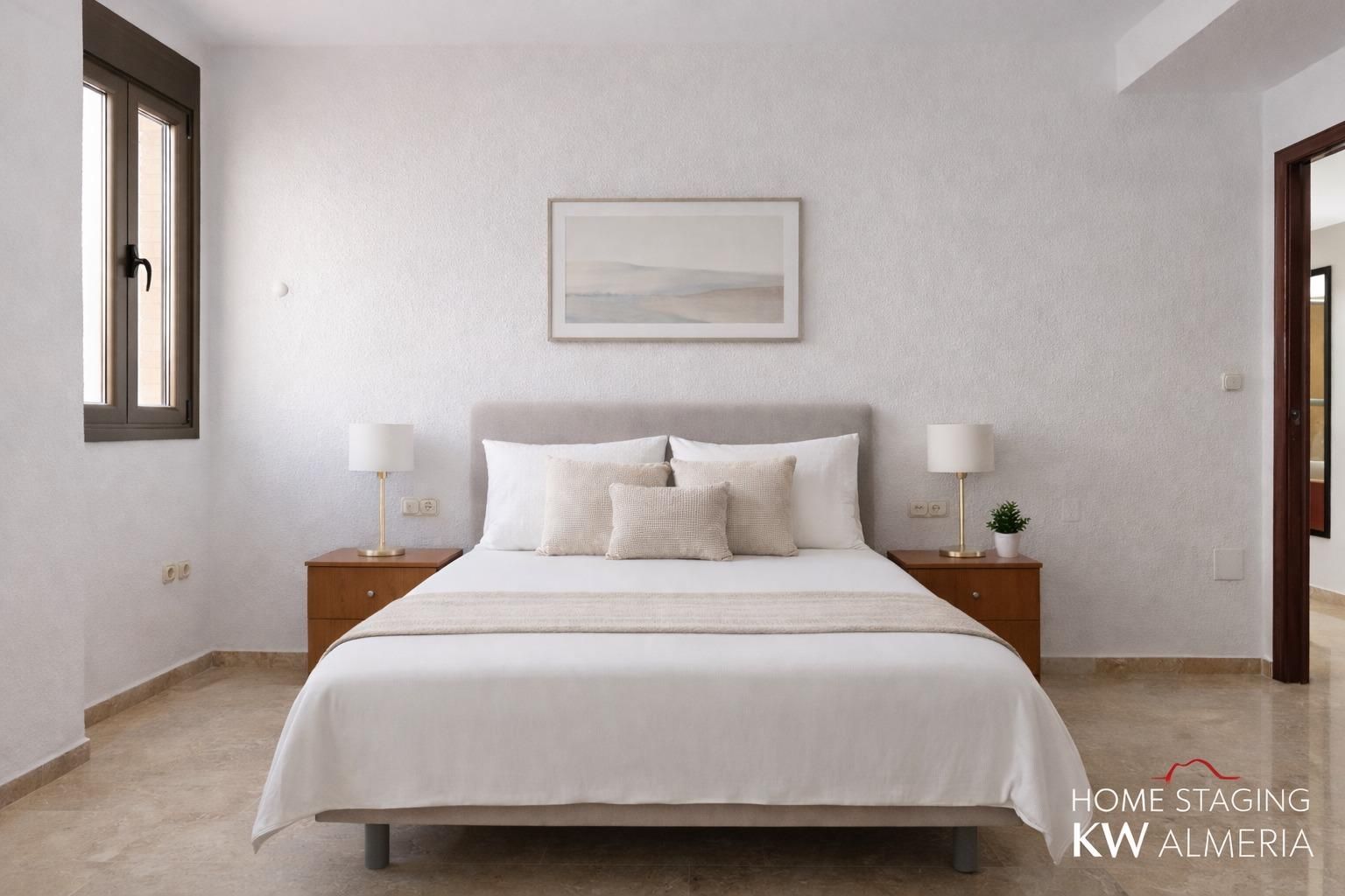 Bedroom of Flat for sale in  Almería Capital  with Air Conditioner