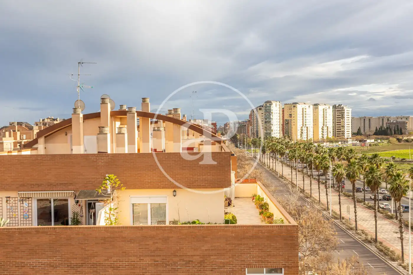 Vista exterior de Ático en venta en Valencia con Aire acondicionado, Calefacción y Jardín privado