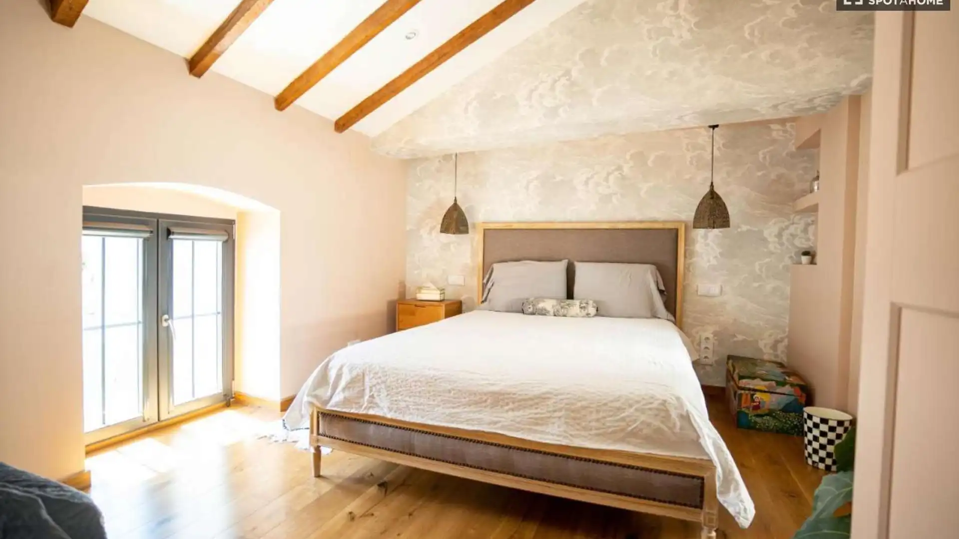 Bedroom of Apartments for share in Godella  with Air Conditioner, Terrace and Furnished