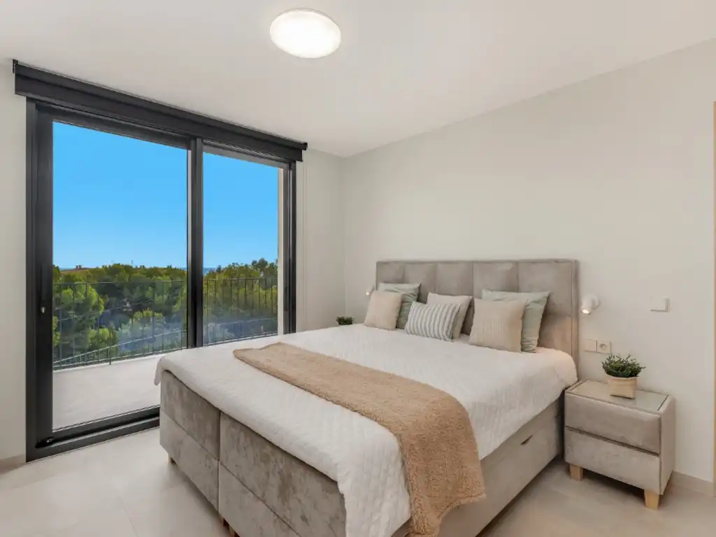 Bedroom of Houses for sale in El Campello  with Air Conditioner, Swimming Pool and Furnished
