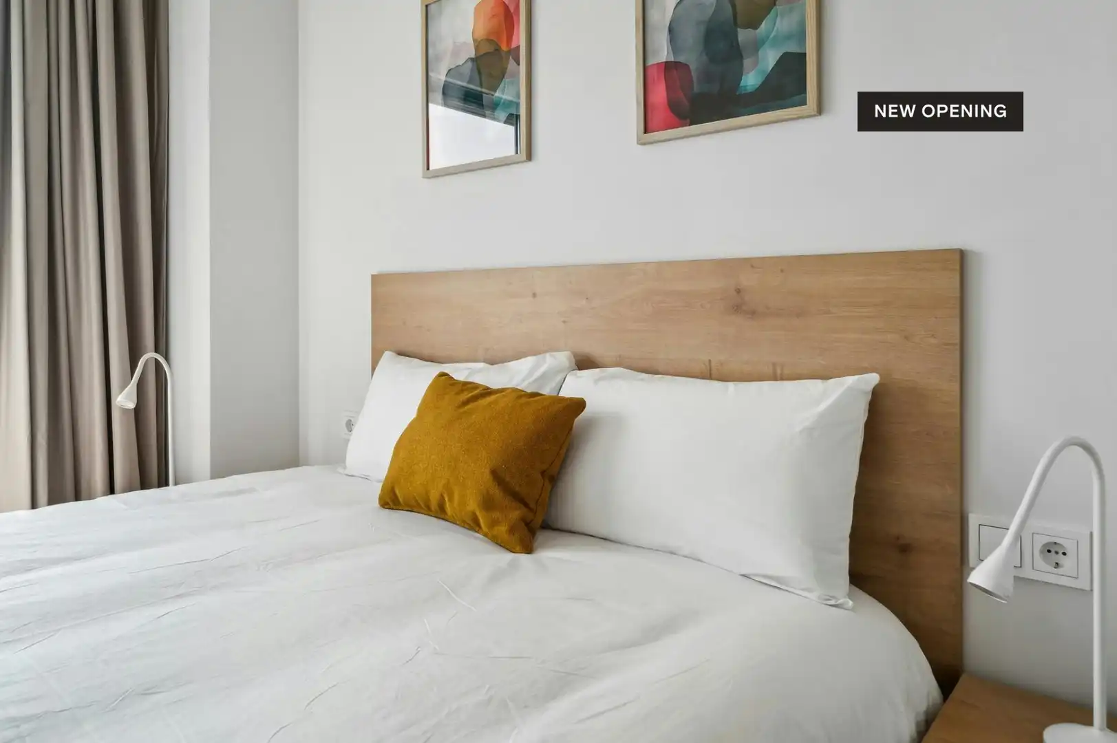 Schlafzimmer von Wohnung zur Miete in Madrid mit Klimaanlage, Heizung und Privatgarten
