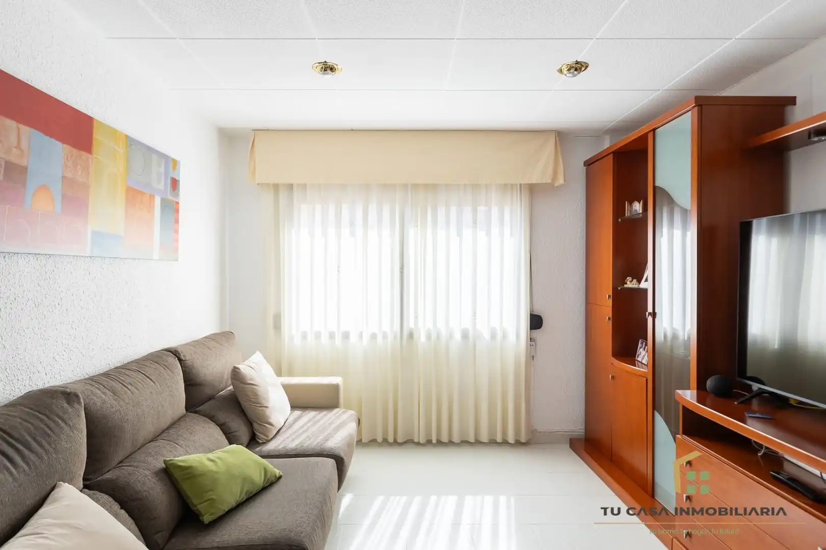 Living room of Apartments for sale in Badalona  with Air Conditioner and Heating