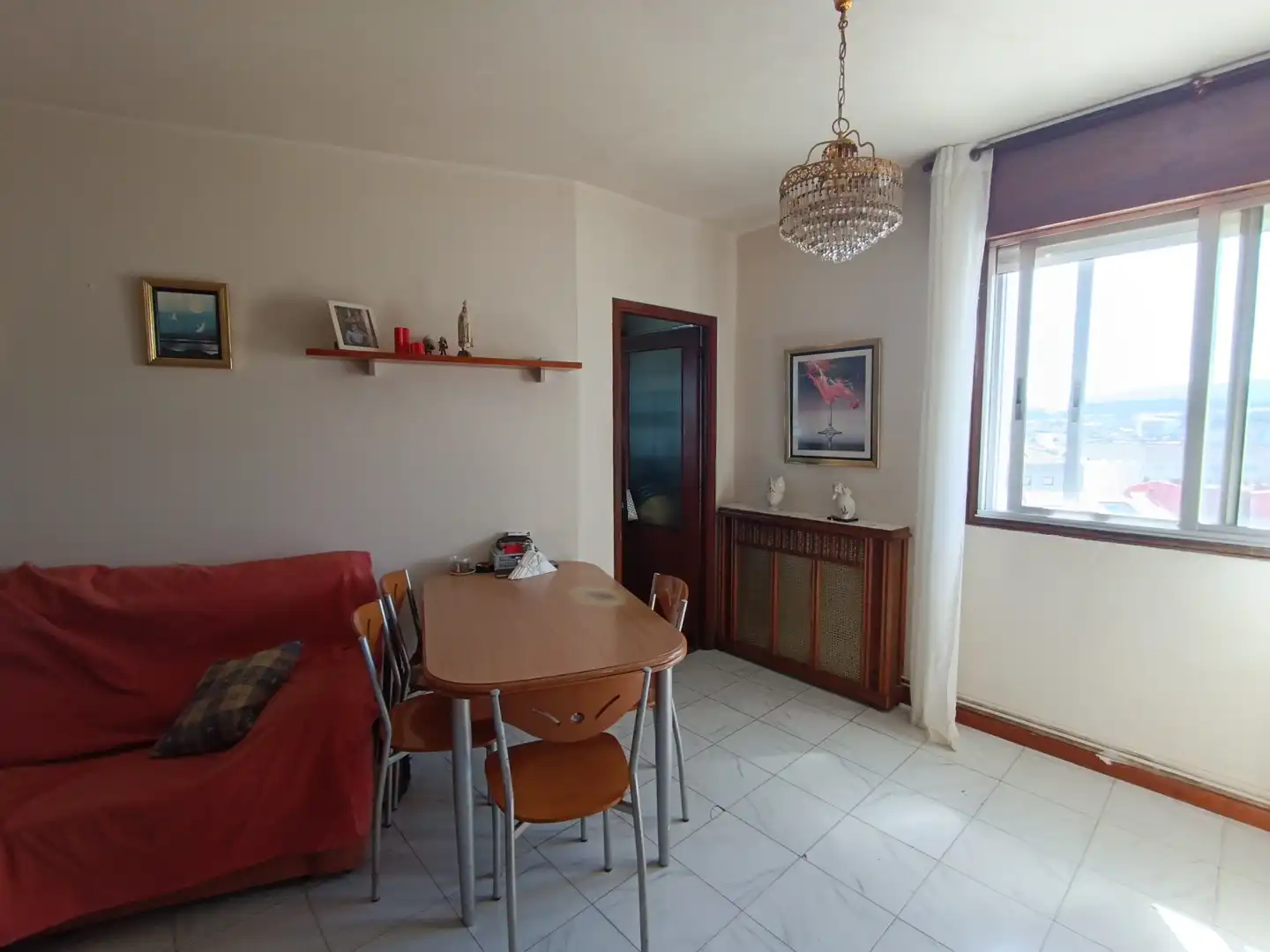 Esszimmer von Wohnung zum Verkauf in Pontevedra Capital  mit Heizung und Parkett