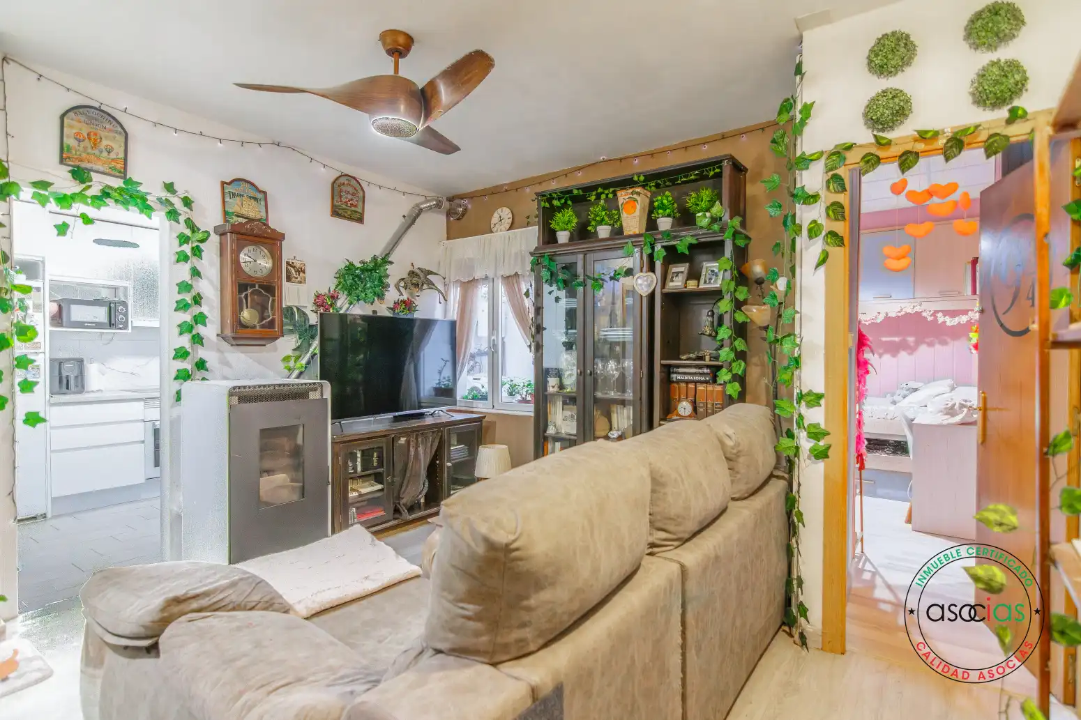 Sala de estar de Piso en venta en Gijón  con Calefacción y Terraza
