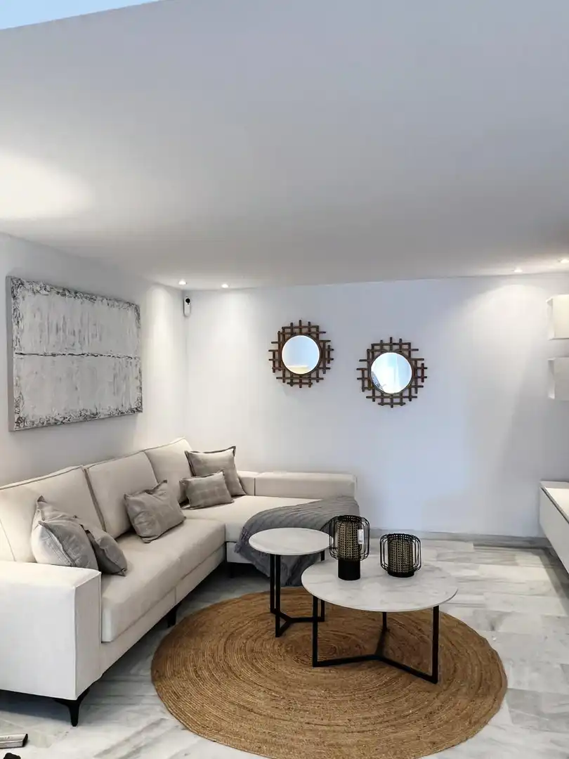 Wohnzimmer von Maisonette zur Miete in Estepona mit Klimaanlage, Heizung und Terrasse