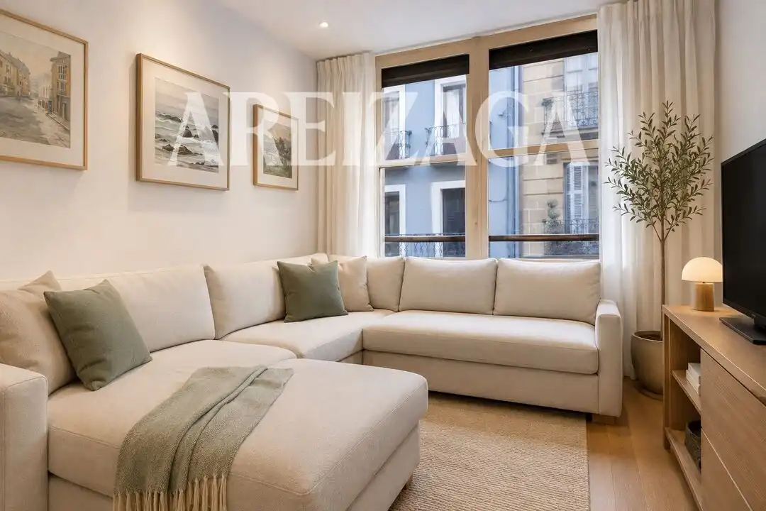 Sala de estar de Piso en venta en Donostia - San Sebastián  con Calefacción y Balcón