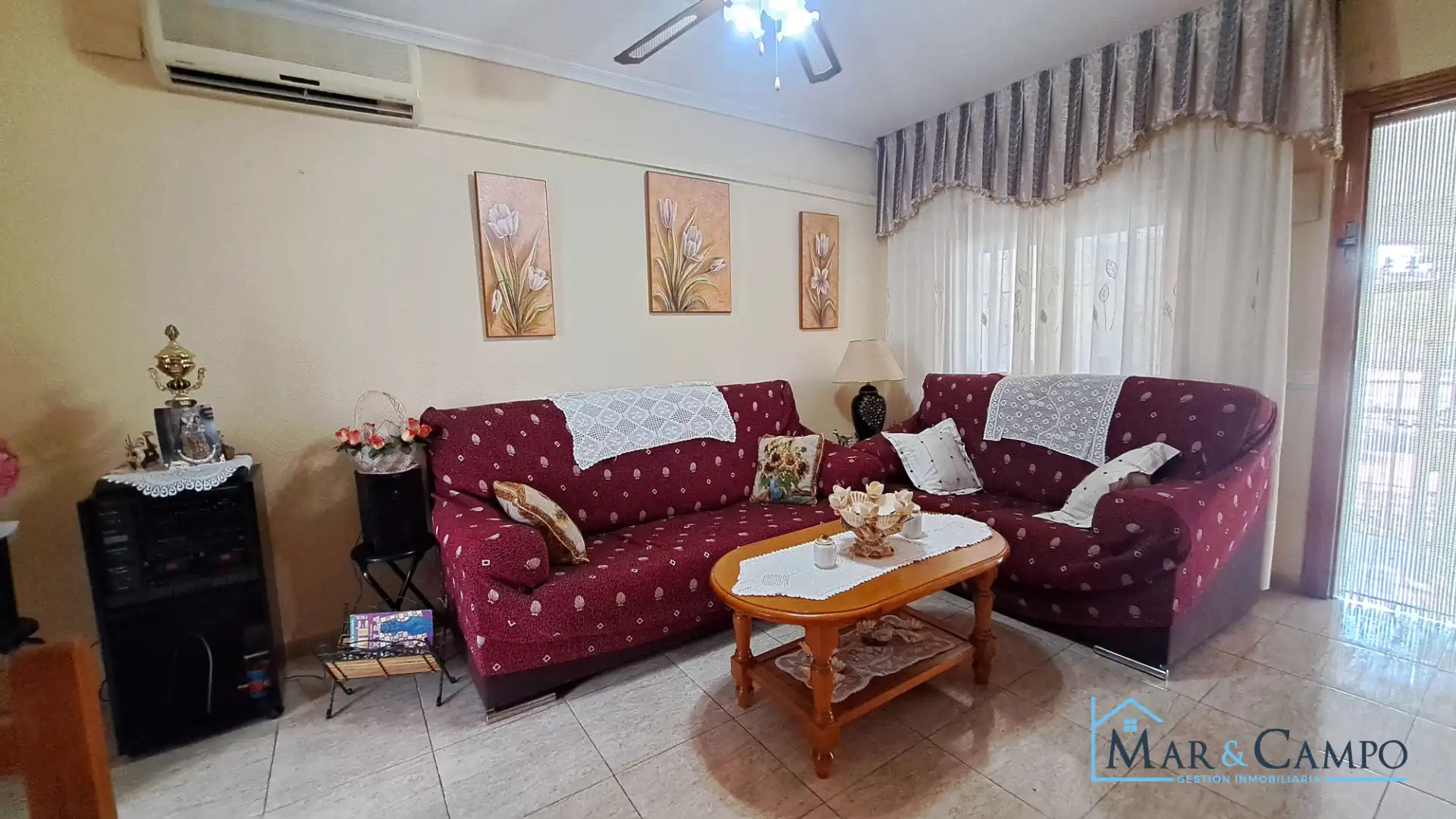 Sala de estar de Casa o chalet en venta en Los Alcázares con Aire acondicionado, Jardín privado y Terraza