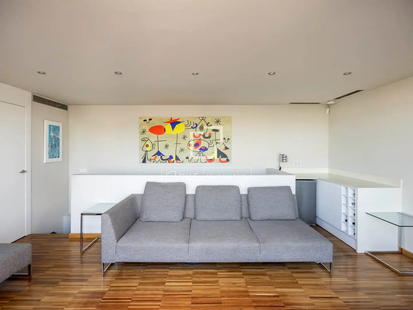 Living room of Attic for sale in Barcelona  with Air Conditioner, Parquet flooring and Terrace