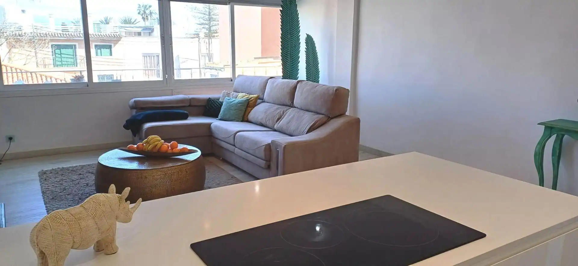 Living room of Flat for sale in  Palma de Mallorca  with Parquet flooring and Furnished