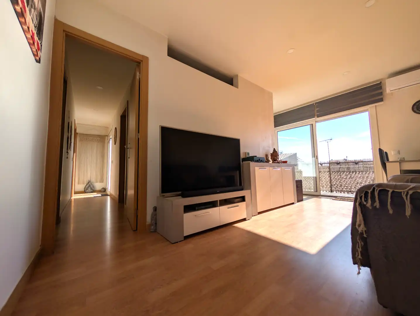 Wohnzimmer von Dachboden zum Verkauf in Manresa mit Klimaanlage, Parkett und Terrasse