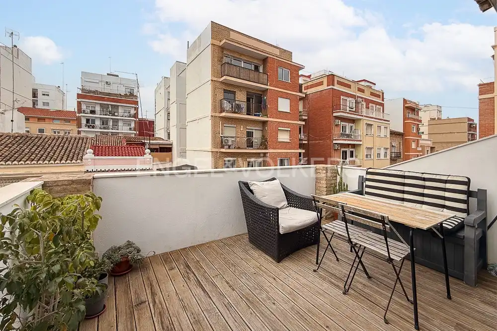 Terrasse von Wohnung zur Miete in Valencia mit Klimaanlage, Heizung und Terrasse