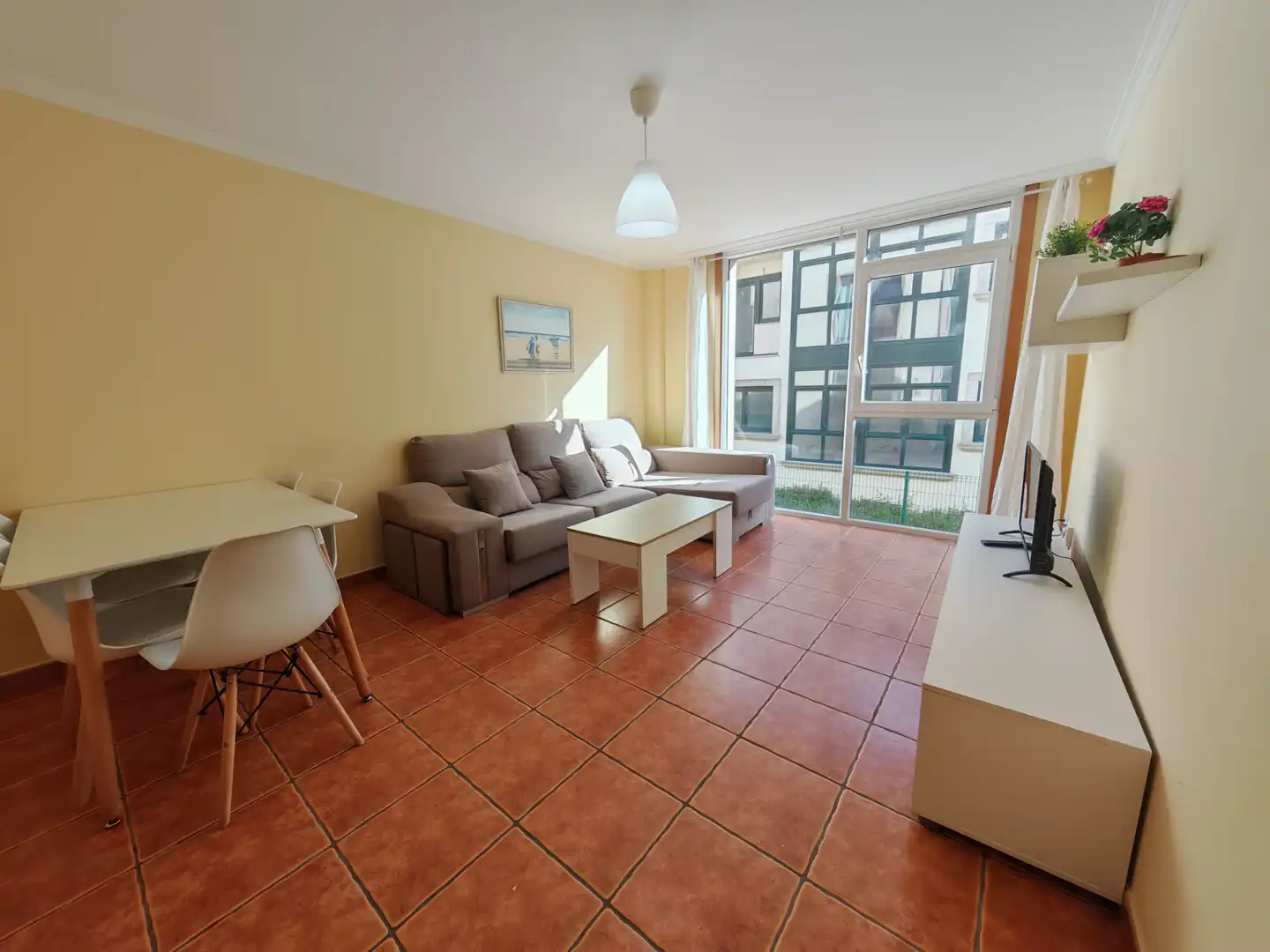Living room of Flat for rent in Fisterra  with Storage room, Furnished and Oven