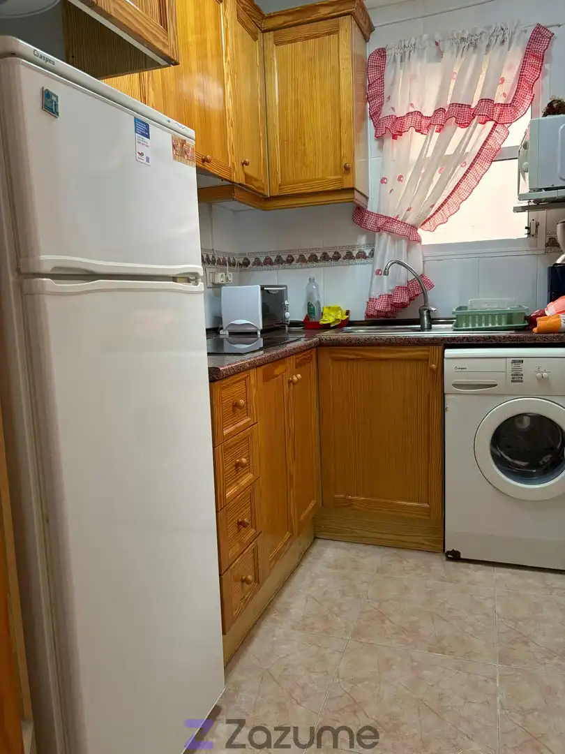 Cocina de Piso de alquiler en Torrevieja con Terraza, Amueblado y Lavadora