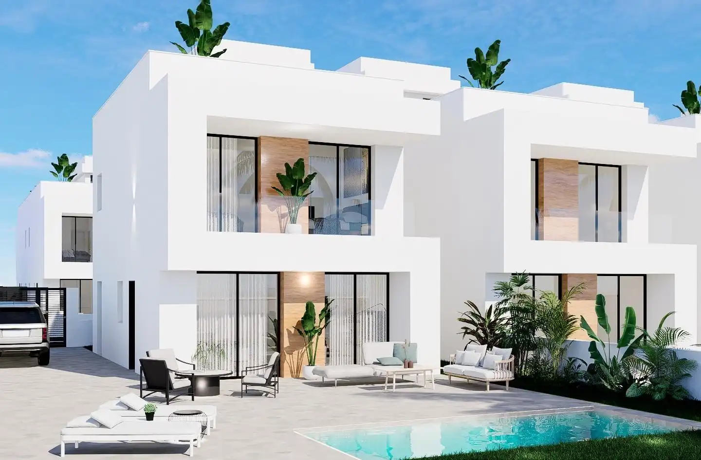 Exterior view of Detached homes for sale in Orihuela  with Air Conditioner, Private garden and Terrace