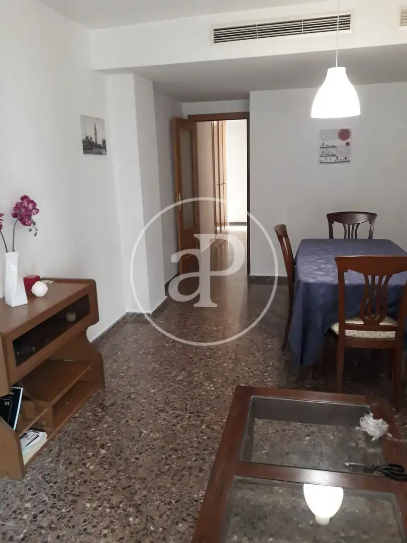 Sala d'estar de Pis de lloguer en  Valencia Capital amb Aire condicionat, Calefacció i Moblat