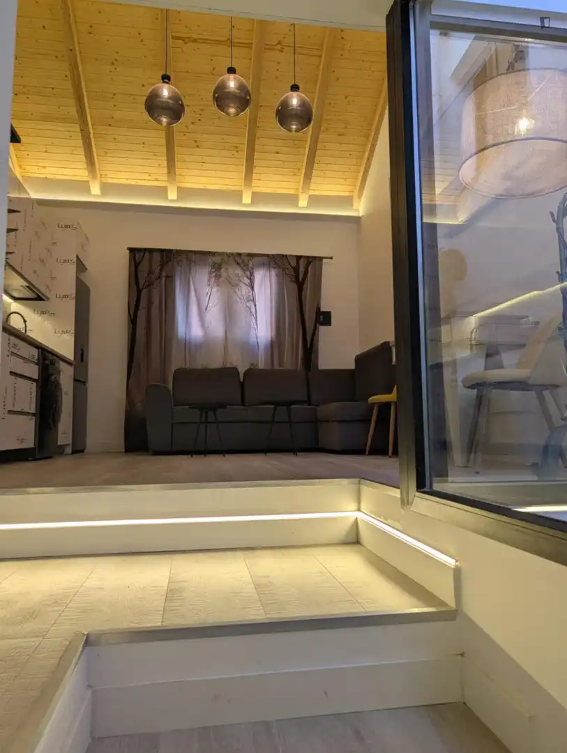Living room of Houses for rent in Madrid  with Air Conditioner, Furnished and Washing machine