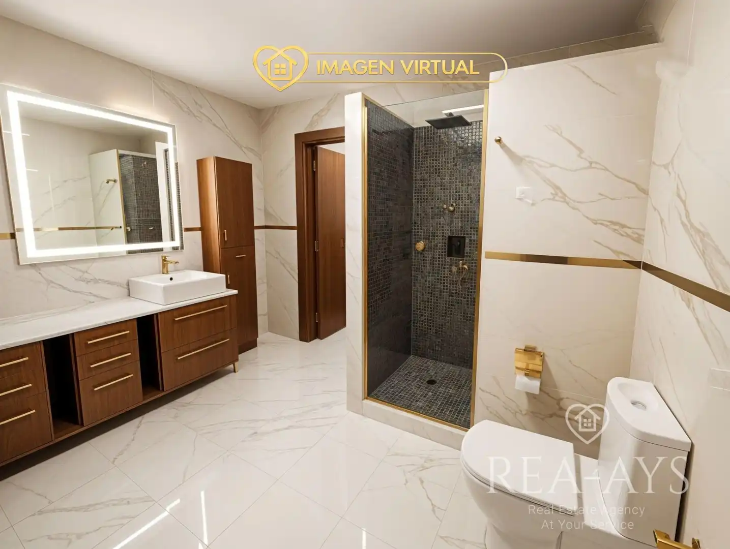 Baño de Casa o chalet en venta en Vallirana con Aire acondicionado, Calefacción y Jardín privado