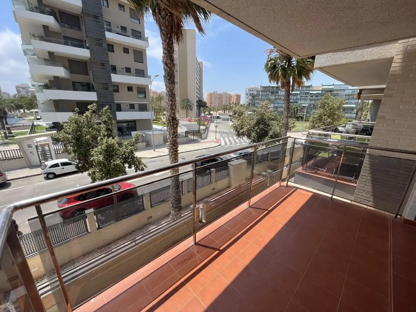 Terraza de Apartamento en venta en Alicante / Alacant con Aire acondicionado, Calefacción y Jardín privado