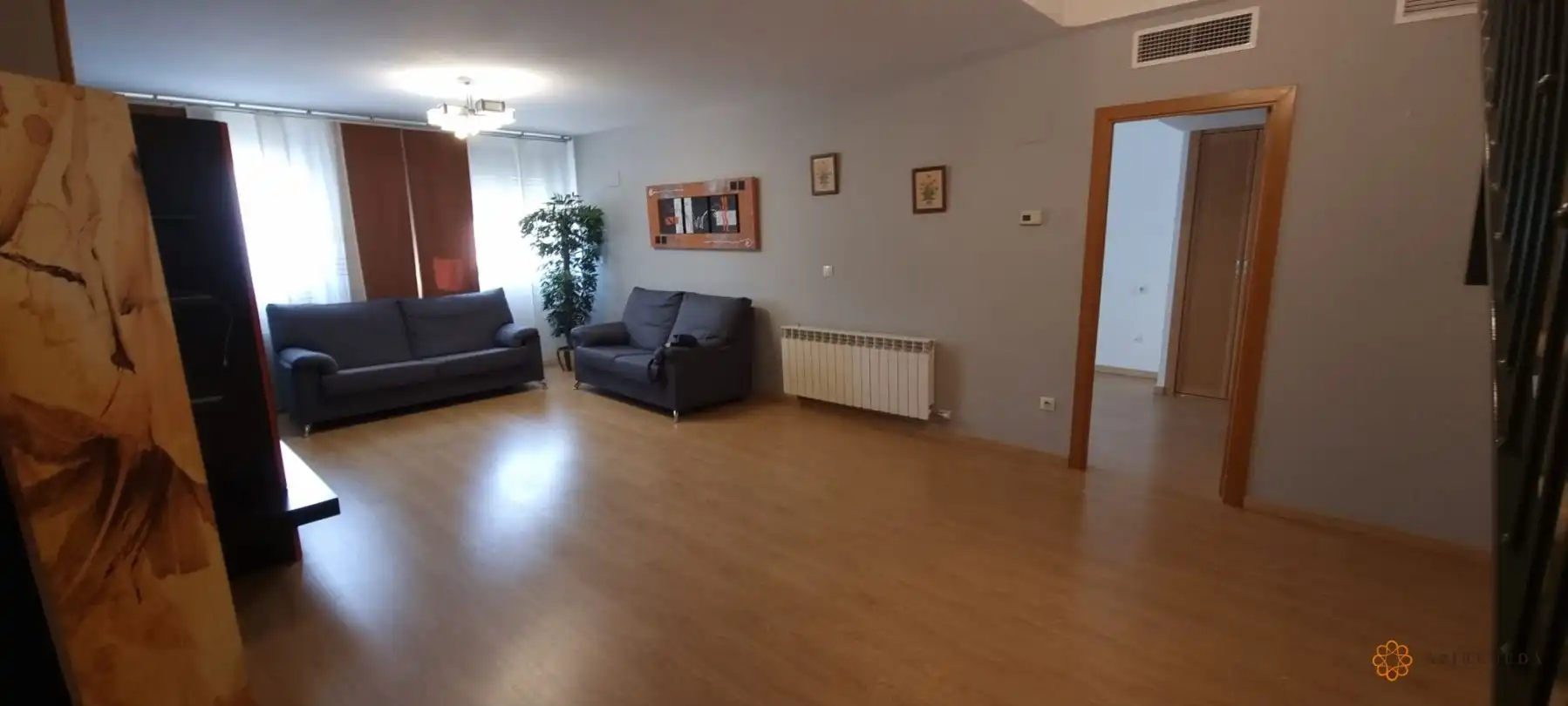 Sala de estar de Dúplex en venta en Caspe con Aire acondicionado, Calefacción y Trastero