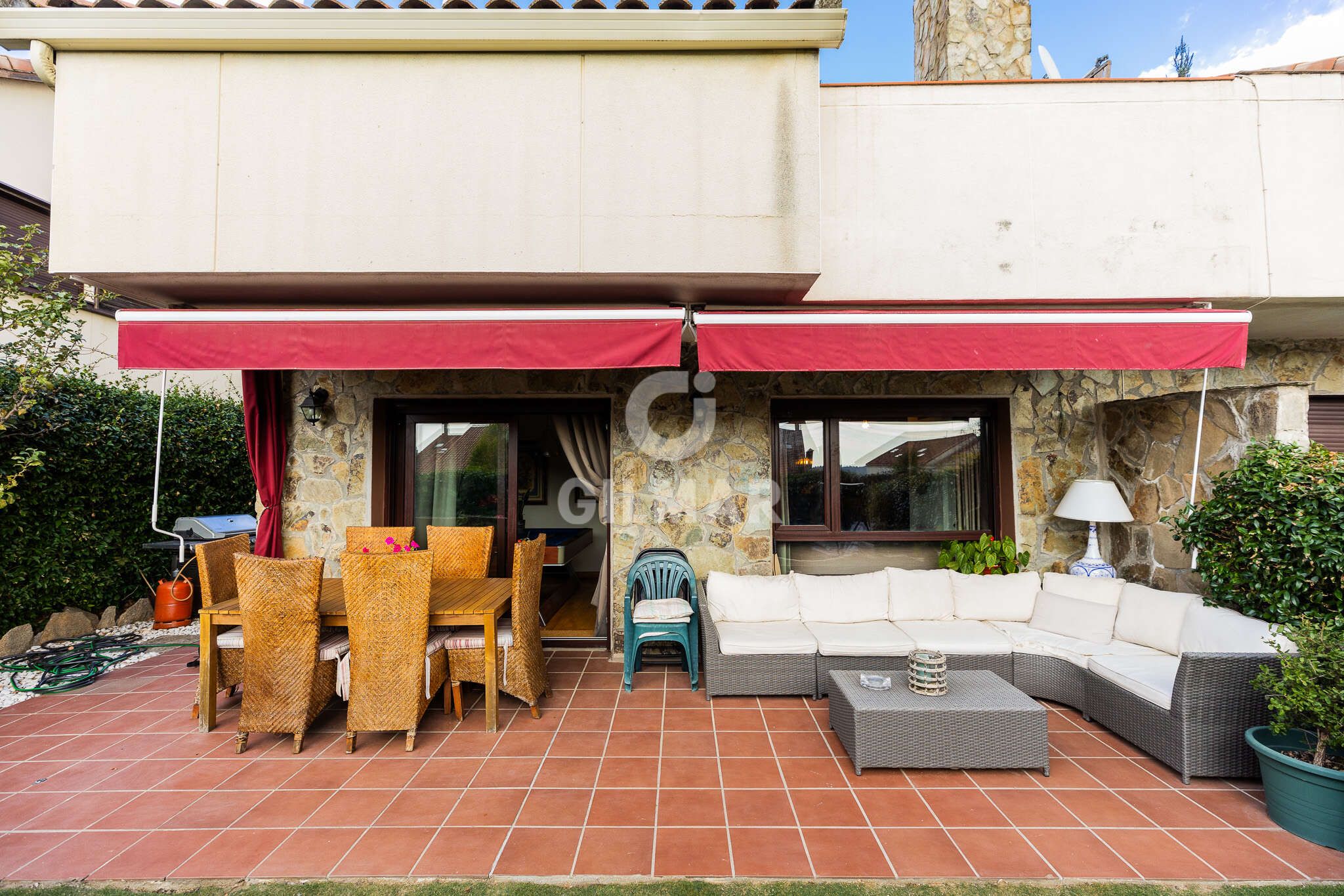 Terrace of Single-family semi-detached for sale in Navacerrada  with Heating, Private garden and Swimming Pool