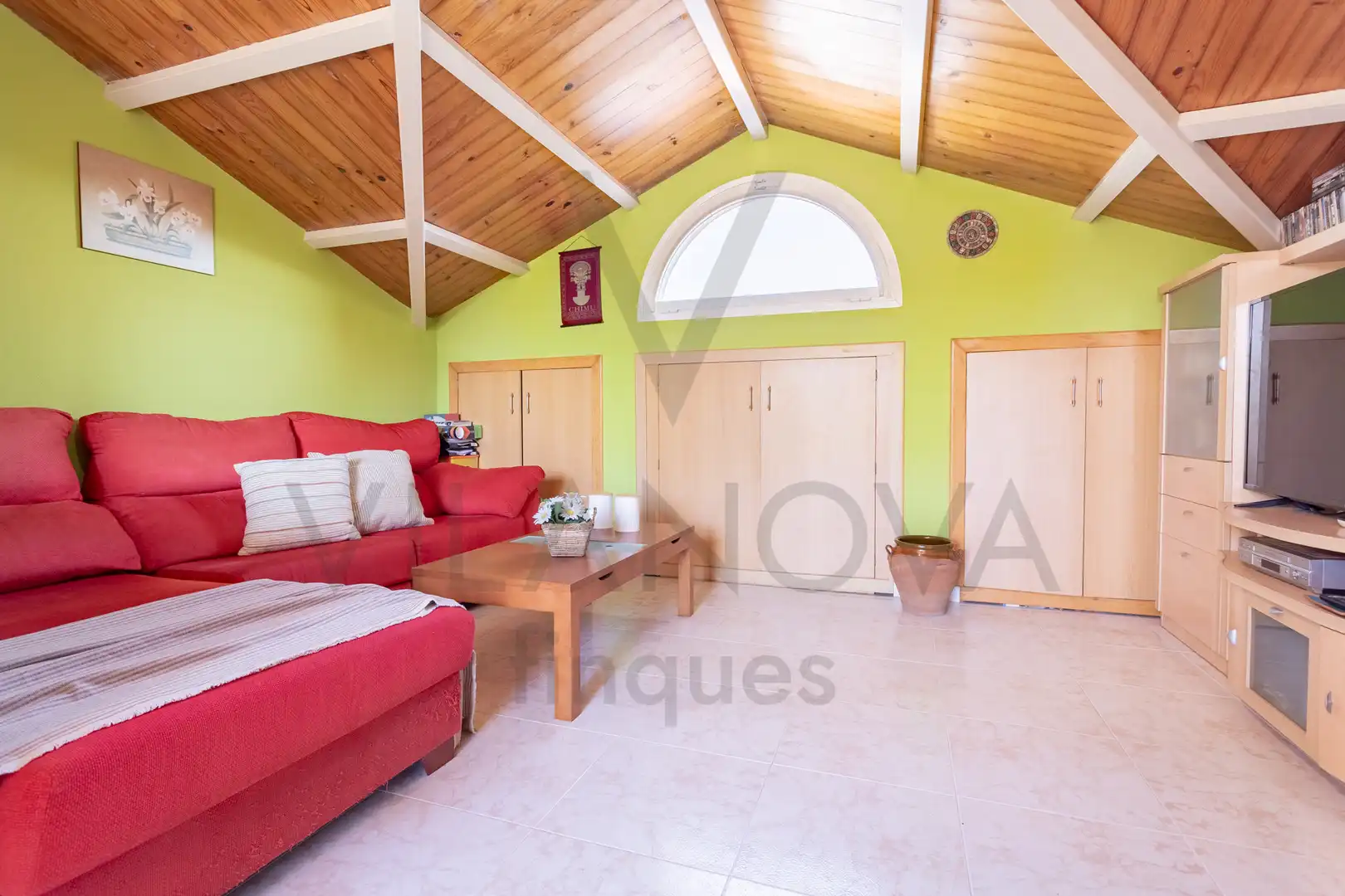 Wohnzimmer von Einfamilien-Reihenhaus zum Verkauf in Reus mit Heizung, Privatgarten und Terrasse