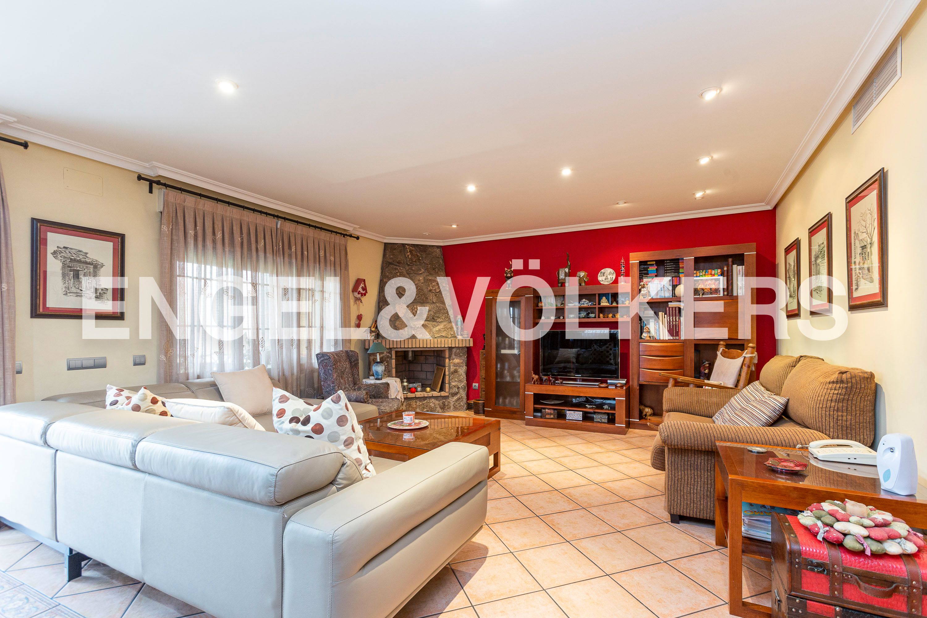 Living room of Single-family semi-detached for sale in Fuente El Saz de Jarama  with Heating, Private garden and Terrace