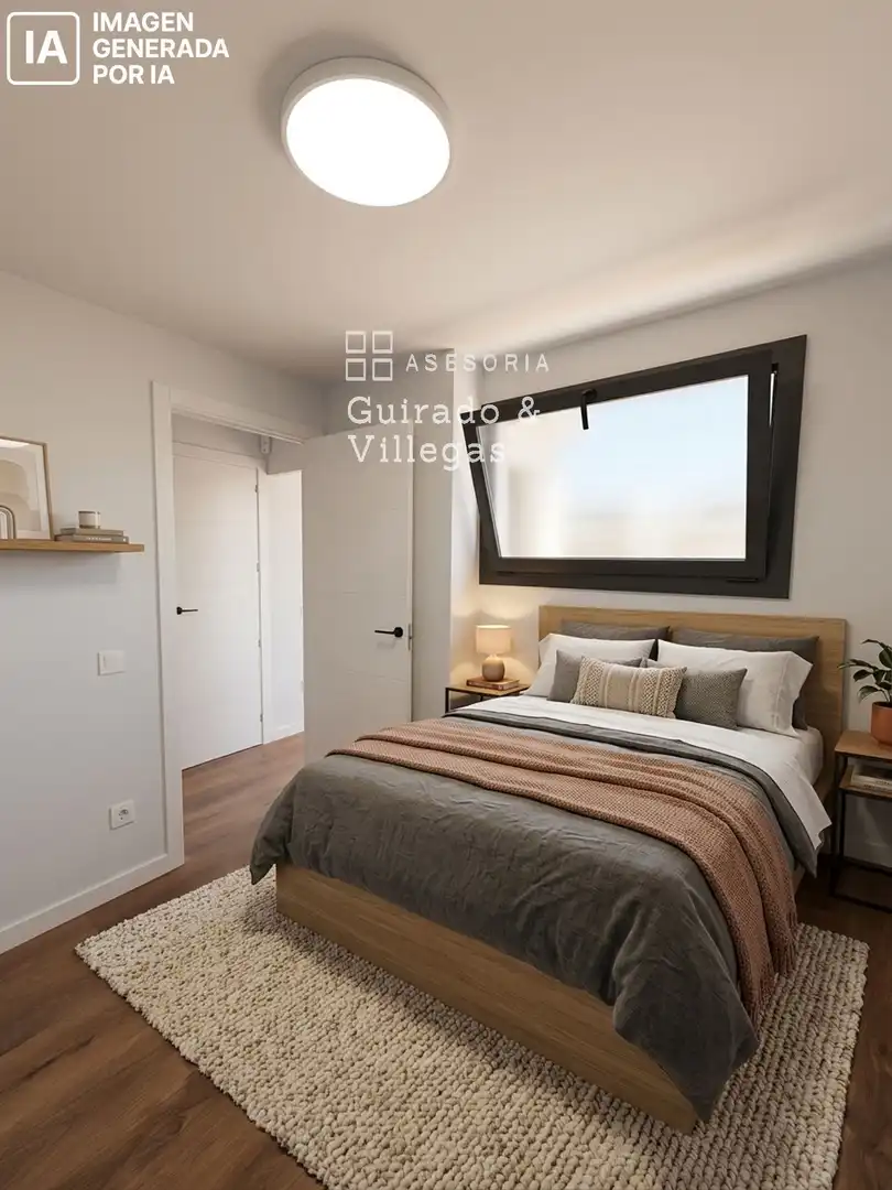 Schlafzimmer von Wohnung zum Verkauf in  Barcelona Capital mit Klimaanlage, Parkett und Terrasse