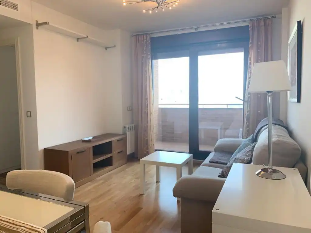 Living room of Flat for rent in  Madrid Capital  with Air Conditioner, Heating and Terrace