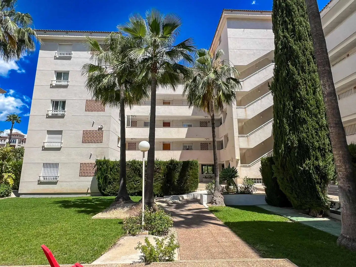 Exterior view of Apartments for sale in L'Alfàs del Pi  with Air Conditioner, Private garden and Terrace