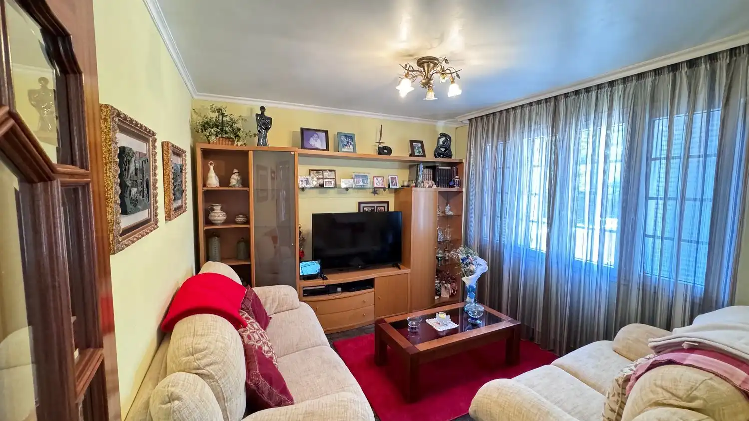 Living room of Houses for sale in Carballo  with Heating, Private garden and Swimming Pool