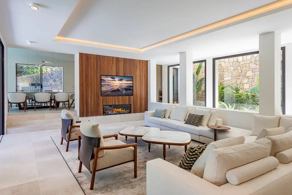 Living room of Houses for sale in Calvià  with Air Conditioner, Heating and Private garden