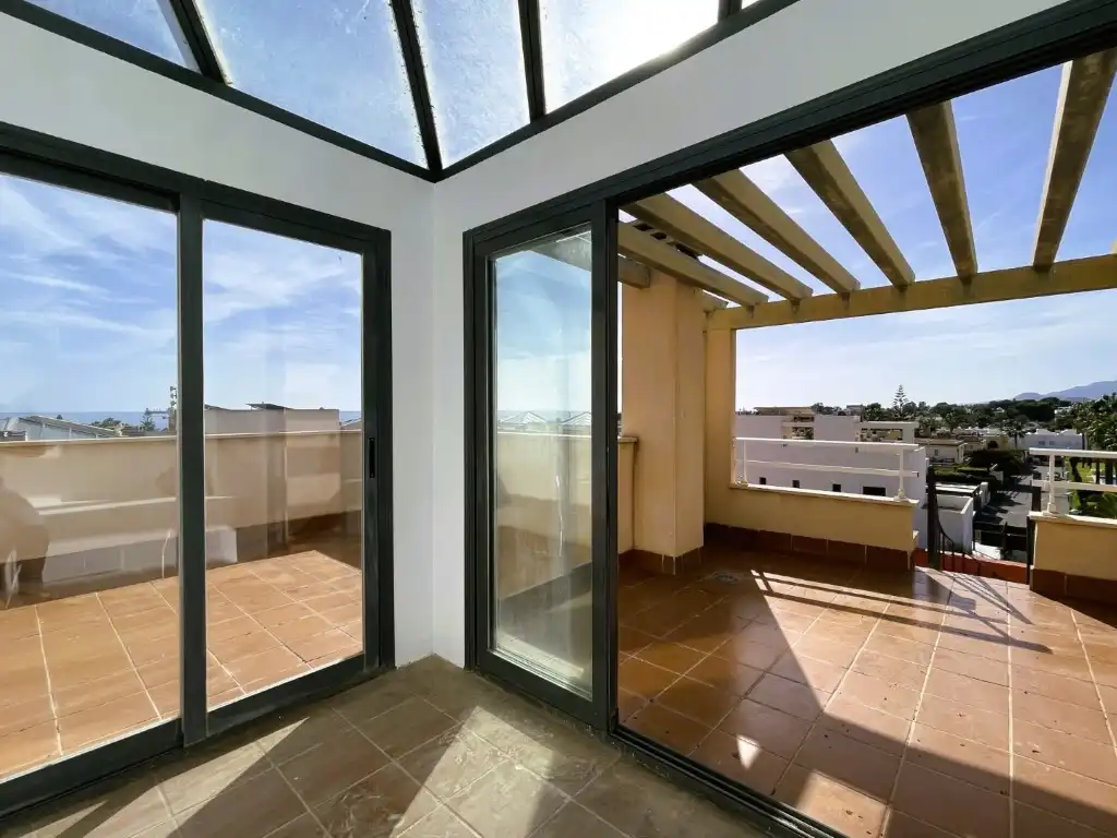 Terraza de Apartamento en venta en Vera con Piscina