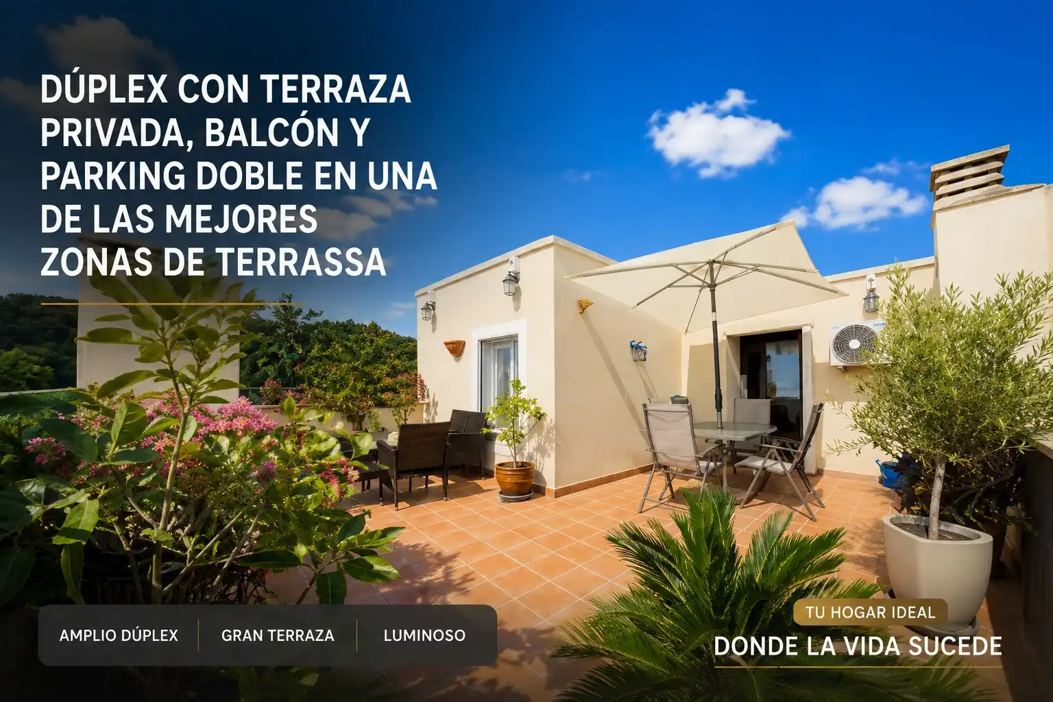 Terraza de Dúplex en venta en Terrassa con Aire acondicionado, Calefacción y Terraza