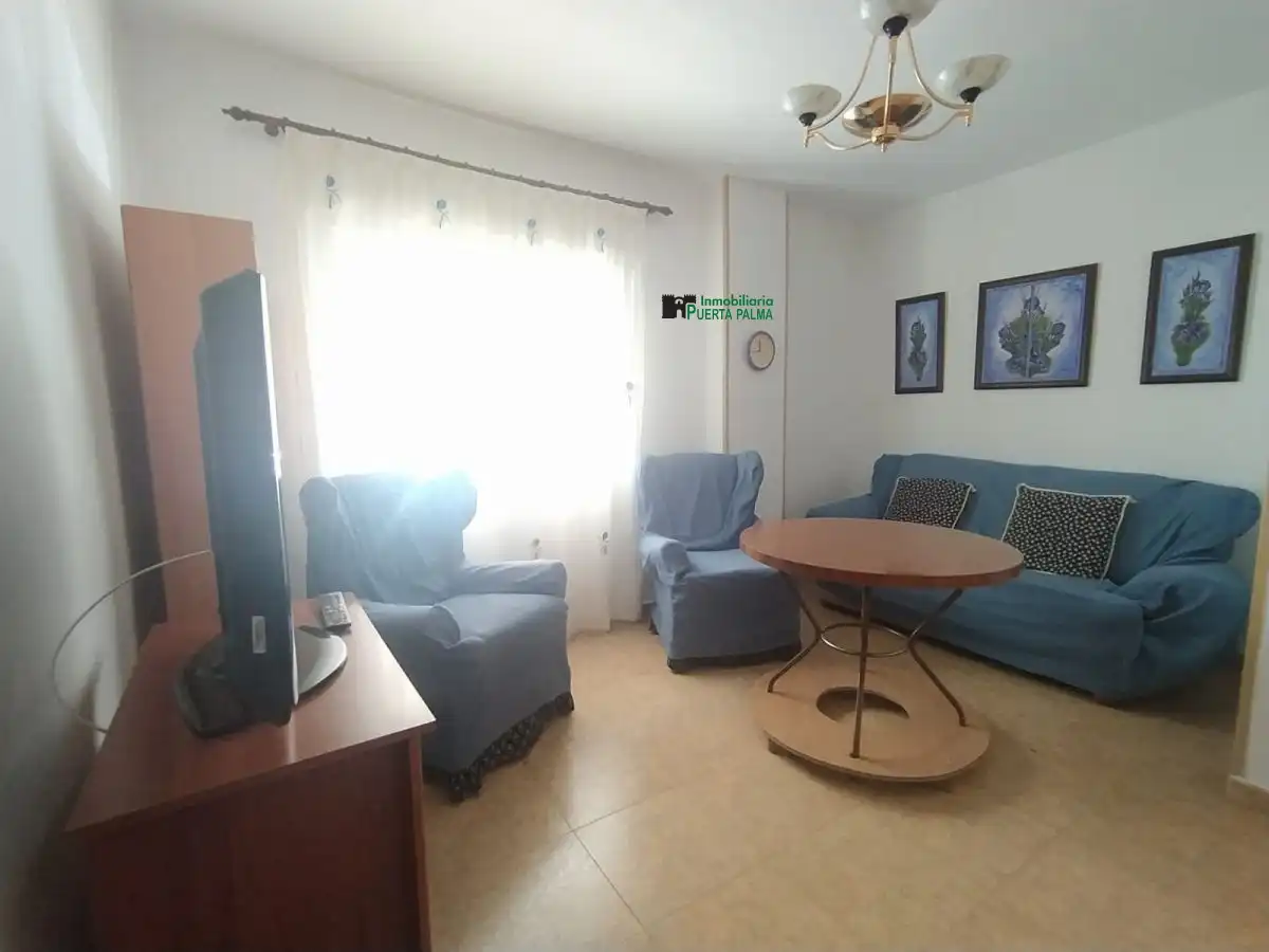 Sala d'estar de Pis de lloguer en Badajoz amb Terrassa i Moblat