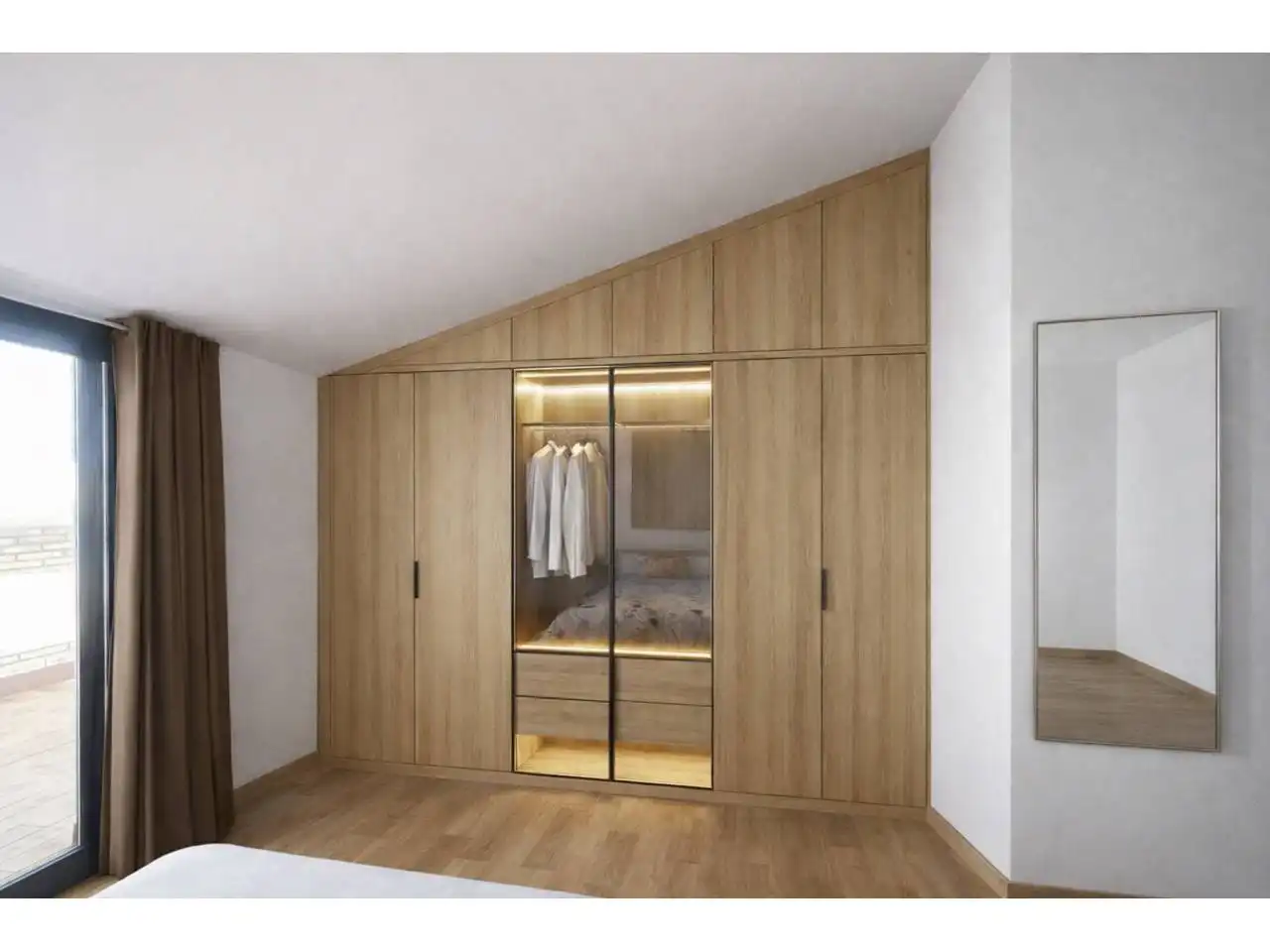 Schlafzimmer von Maisonette zum Verkauf in Rubí mit Klimaanlage, Heizung und Terrasse