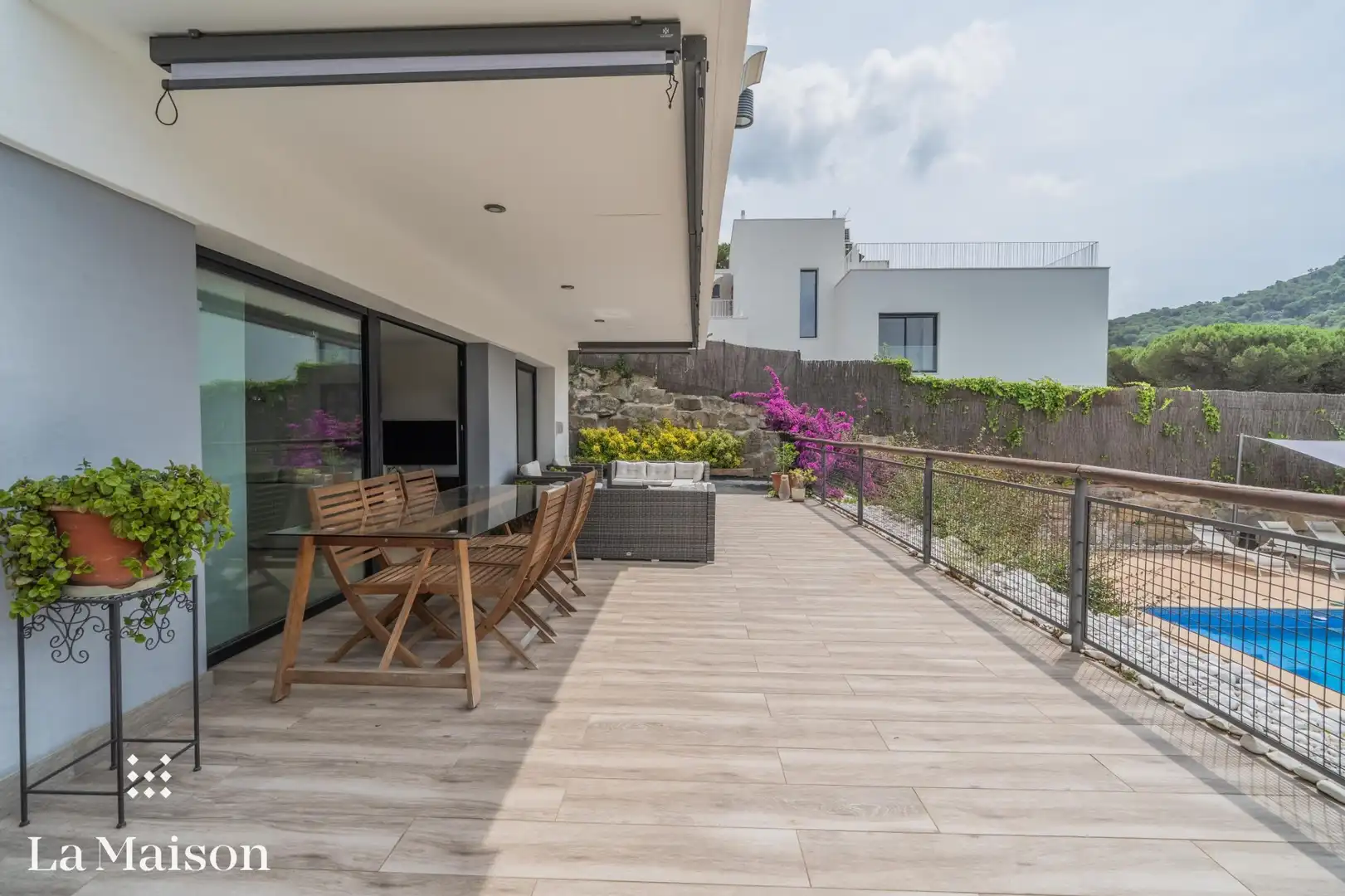 Terrassa de Casa o xalet en venda en Vilanova del Vallès amb Parquet, Terrassa i Piscina