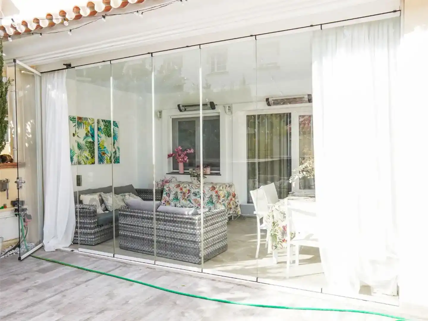 Terrassa de Casa adosada en venda en Benalmádena amb Aire condicionat i Piscina