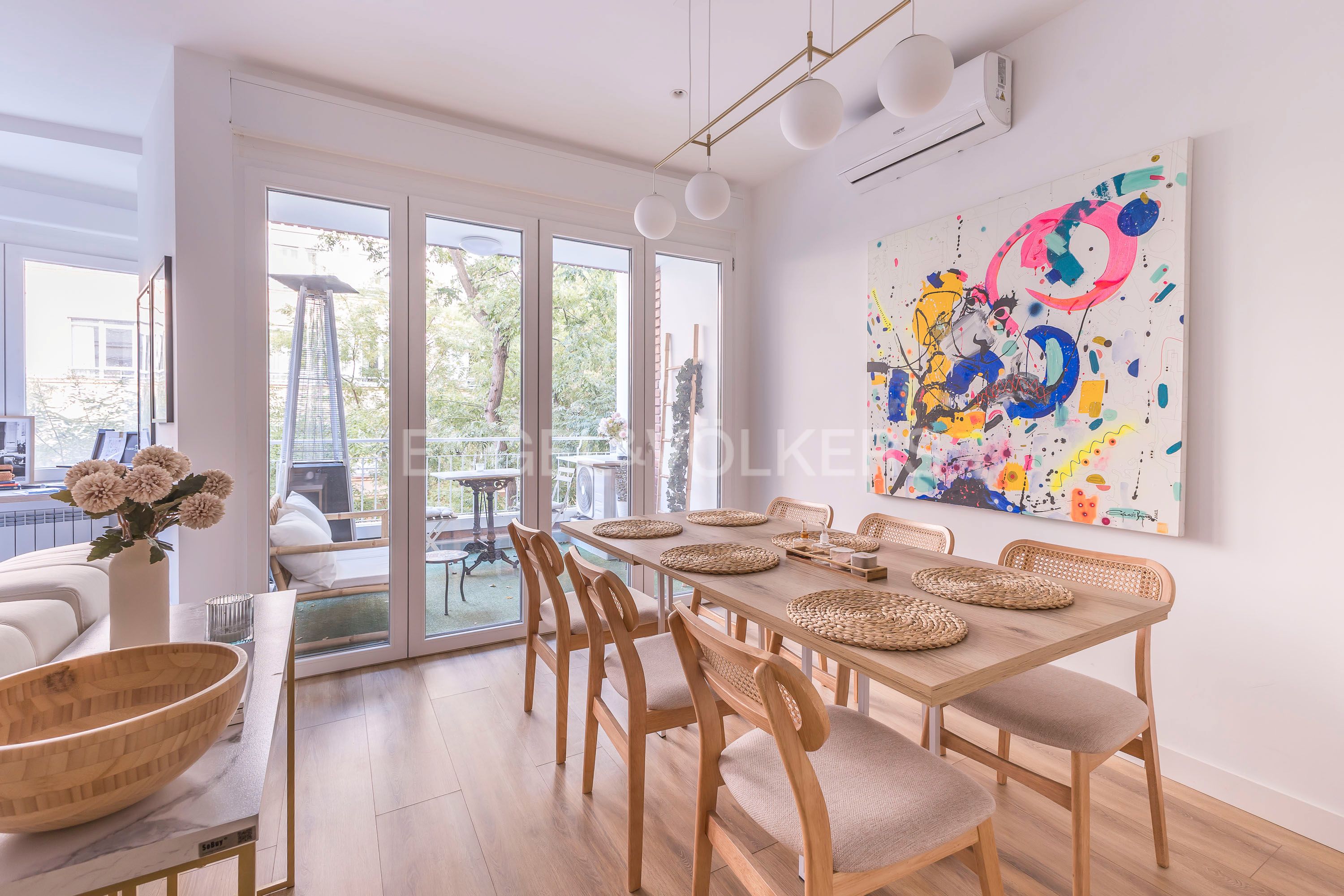 Menjador de Apartament en venda en  Madrid Capital amb Aire condicionat, Calefacció i Parquet