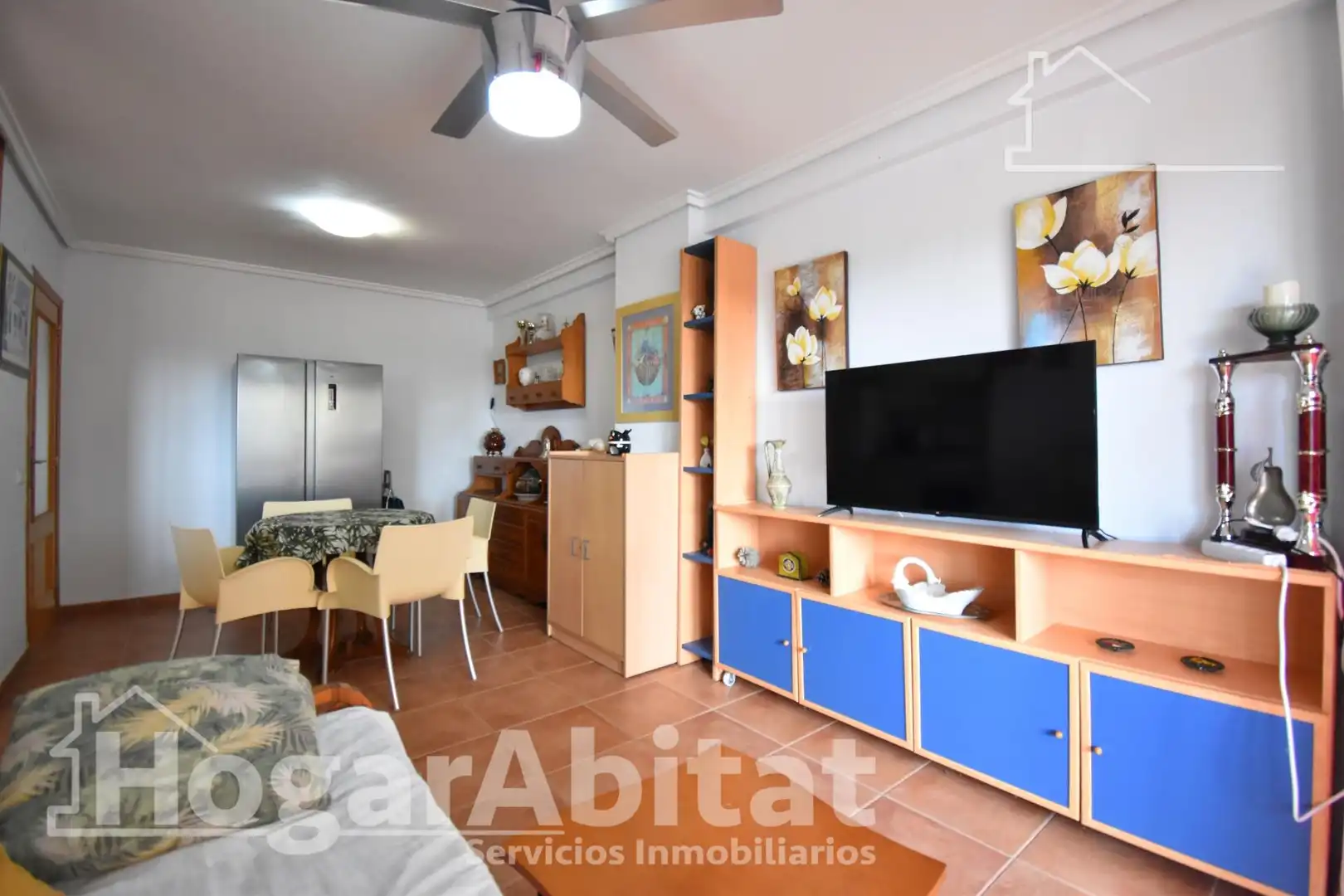 Sala d'estar de Pis en venda en Tavernes de la Valldigna amb Terrassa, Traster i Balcó