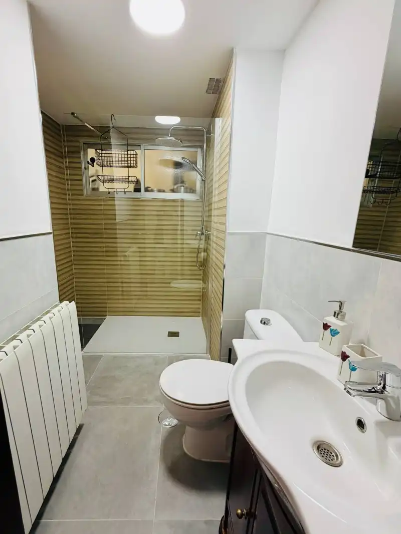 Bathroom of Flat for sale in El Espinar  with Heating, Parquet flooring and Terrace